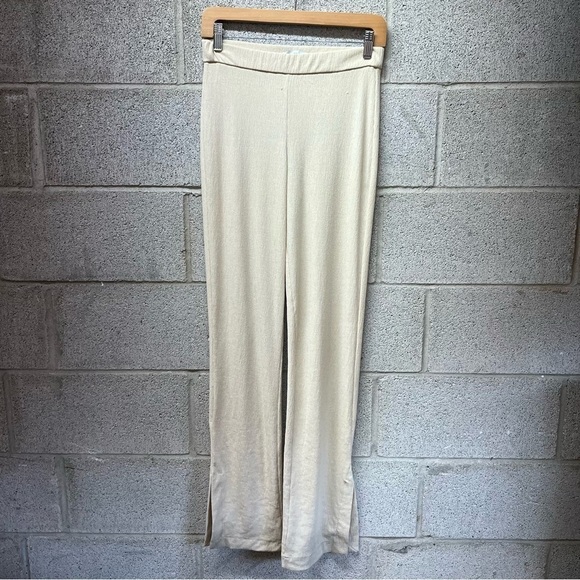 Zara Cream Stretch Pants - Picture 1 of 7